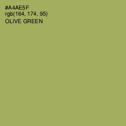 #A4AE5F - Olive Green Color Image