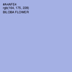 #A4AFE4 - Biloba Flower Color Image