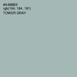 #A4B8B5 - Tower Gray Color Image