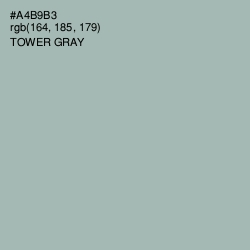 #A4B9B3 - Tower Gray Color Image