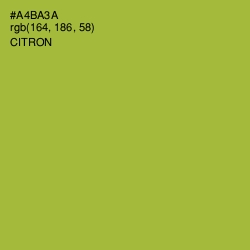 #A4BA3A - Citron Color Image