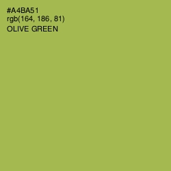 #A4BA51 - Olive Green Color Image