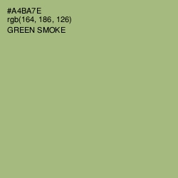 #A4BA7E - Green Smoke Color Image