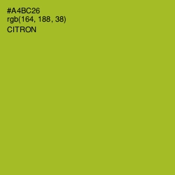 #A4BC26 - Citron Color Image