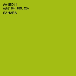 #A4BD14 - Sahara Color Image