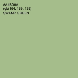 #A4BD8A - Swamp Green Color Image