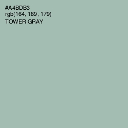 #A4BDB3 - Tower Gray Color Image