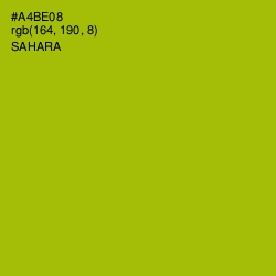 #A4BE08 - Sahara Color Image