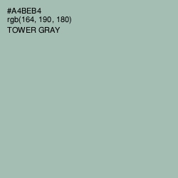 #A4BEB4 - Tower Gray Color Image