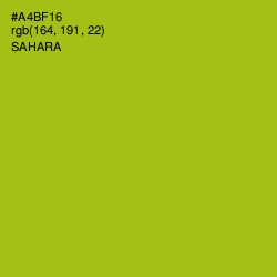 #A4BF16 - Sahara Color Image