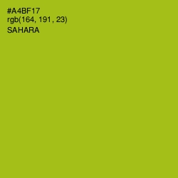 #A4BF17 - Sahara Color Image