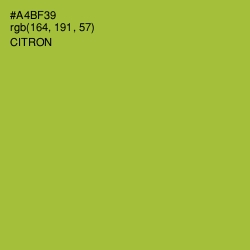 #A4BF39 - Citron Color Image