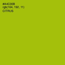 #A4C00B - Citrus Color Image