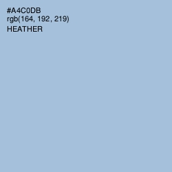 #A4C0DB - Heather Color Image