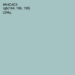 #A4C4C3 - Opal Color Image