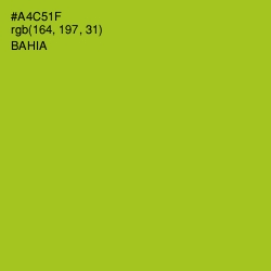 #A4C51F - Bahia Color Image