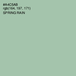 #A4C5AB - Spring Rain Color Image