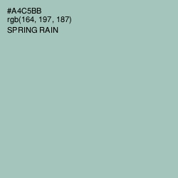 #A4C5BB - Spring Rain Color Image