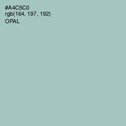 #A4C5C0 - Opal Color Image