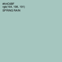 #A4C6BF - Spring Rain Color Image