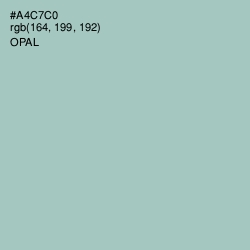 #A4C7C0 - Opal Color Image