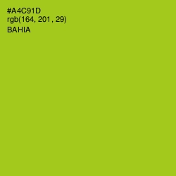 #A4C91D - Bahia Color Image
