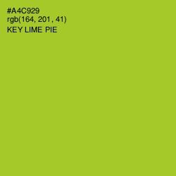 #A4C929 - Key Lime Pie Color Image