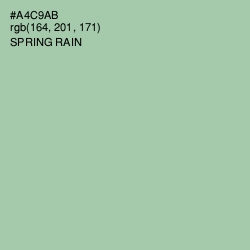 #A4C9AB - Spring Rain Color Image