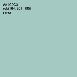 #A4C9C3 - Opal Color Image