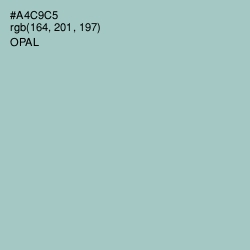 #A4C9C5 - Opal Color Image