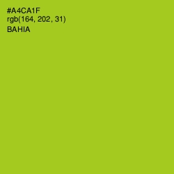 #A4CA1F - Bahia Color Image