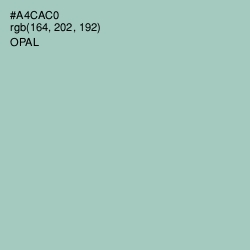 #A4CAC0 - Opal Color Image