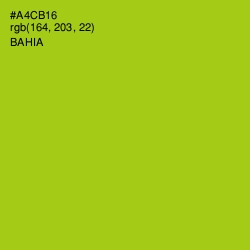 #A4CB16 - Bahia Color Image