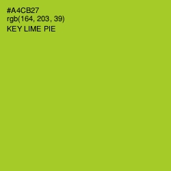 #A4CB27 - Key Lime Pie Color Image