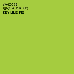 #A4CC3E - Key Lime Pie Color Image