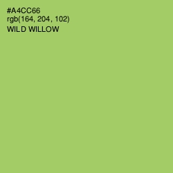 #A4CC66 - Wild Willow Color Image