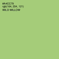 #A4CC79 - Wild Willow Color Image