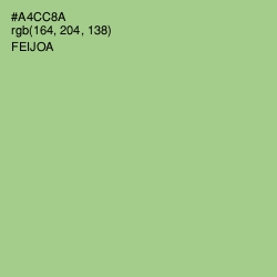 #A4CC8A - Feijoa Color Image