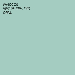 #A4CCC0 - Opal Color Image