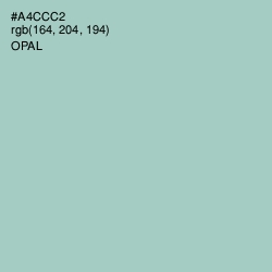 #A4CCC2 - Opal Color Image