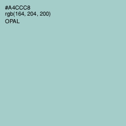 #A4CCC8 - Opal Color Image