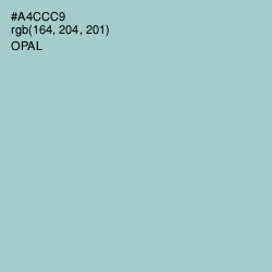 #A4CCC9 - Opal Color Image