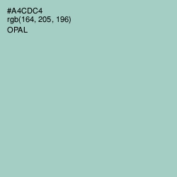 #A4CDC4 - Opal Color Image