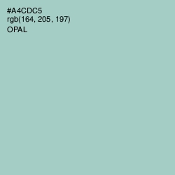 #A4CDC5 - Opal Color Image