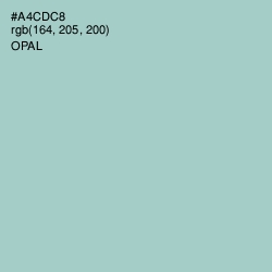 #A4CDC8 - Opal Color Image