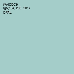 #A4CDC9 - Opal Color Image