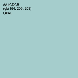 #A4CDCB - Opal Color Image