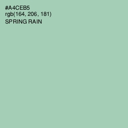 #A4CEB5 - Spring Rain Color Image