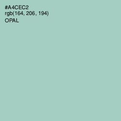 #A4CEC2 - Opal Color Image