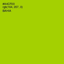 #A4CF00 - Bahia Color Image